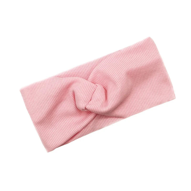 Baby Headband Yoga Sport Girls Kids Children Adult Women Bandage Solid Twisted Knotted Soft Hair Accessories Turban