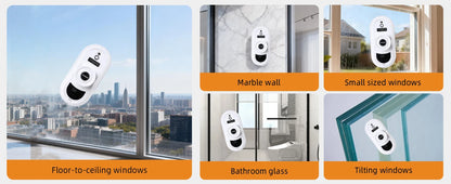 DIVEDEER White/Black Home Automatic No Spray or Water spray Window Cleaning Robot Intelligent Wipe  High-rise Large Area Window