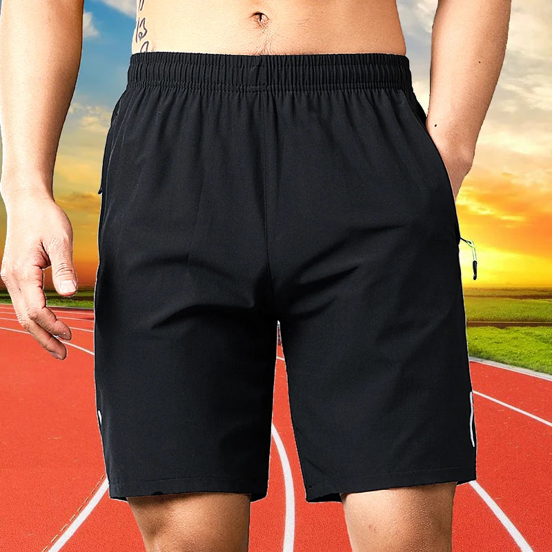 New Quick Dry Jogging Fitness Shorts Men Summer Sports Running Shorts Lightweight Bottoms Thin Breathable Beach Short Pants Male