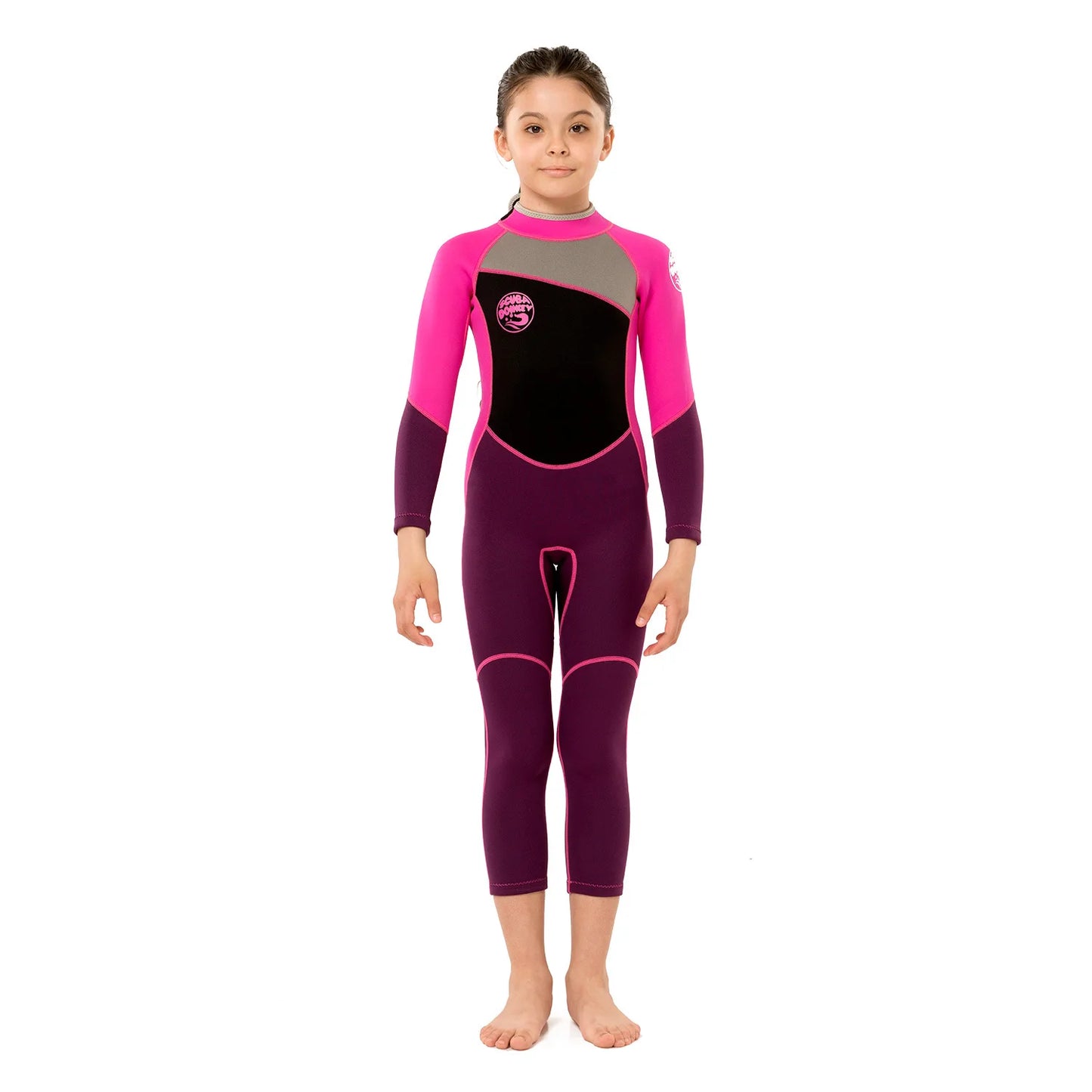 Hisea Childen Wetsuits 2.5mm Neoprene Elastic Swimming Surfing Spearfishing Suit Wetsuit Boys Swimsuit Equipent Diving Equipment