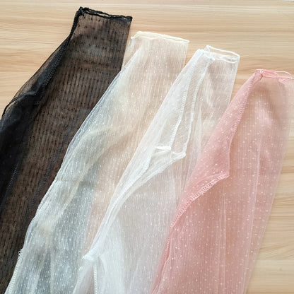 Spring Summer Women Sexy Black Mesh Tops Bottoming T Shirts Transparent Sheer Blouses Turtleneck Streetwear Tees Sunscreen Top