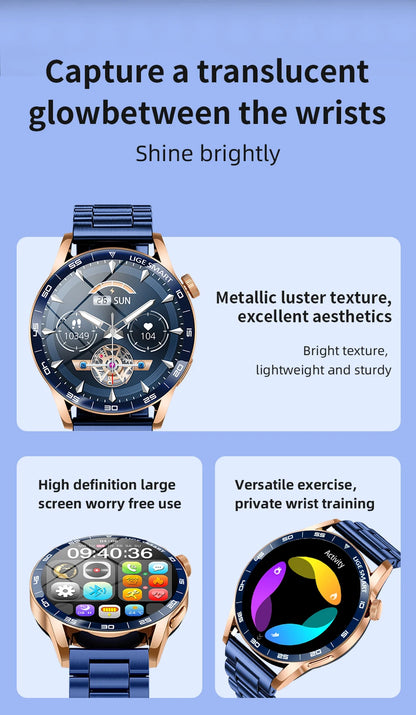 LIGE 2026 Voice Calling Smart Watch Men 1.38" HD IP68 Waterproof Sports Fitness Watches New Man Women Smartwatch For Android iOS