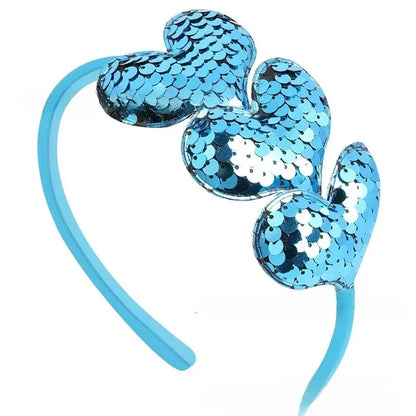 Colorful Heart-shaped Baby Headband Simple Fashionable Girl Hair Accessories