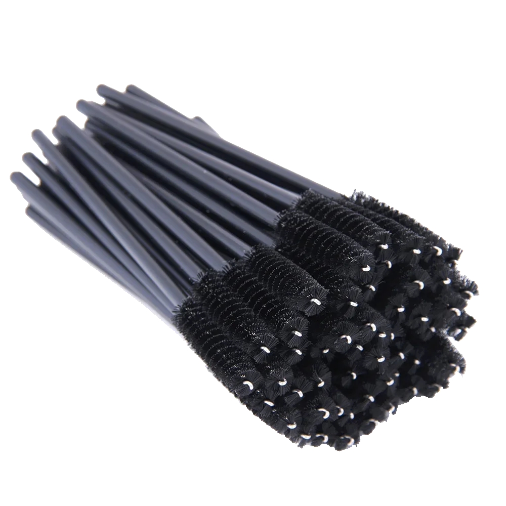 HOT 5/25/50pcs Mascara Wands Applicator Cosmetics Eyelash Brush Comb Crystal Eyelash Brushes Makeup Beauty Wholesale Eye Brush