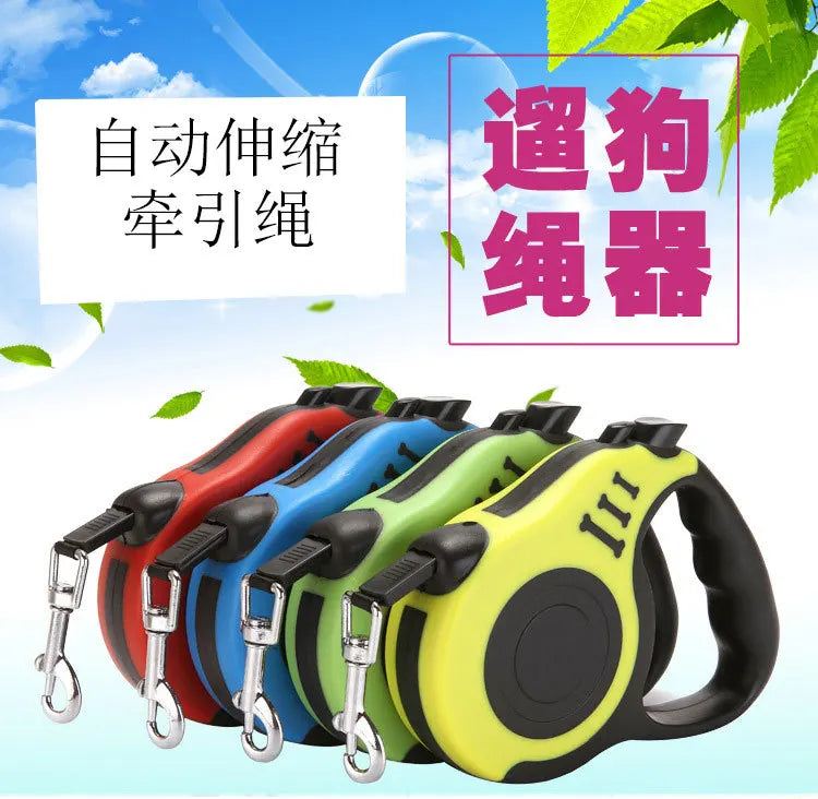 2022 new hot sale 5m pet traction rope automatic retractable tractor dog chain cat traction belt pet supplies my traction ropes