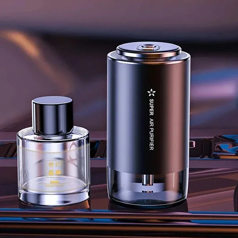 Essential Oil Diffuser Car Intelligent Spray Aromatherapy Aluminum Alloy Onboard Starting Fragrance Diffuser Car Air Fresheners