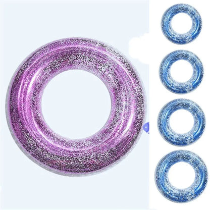 Water Raft Fun Inflatable Transparent Swimming Ring Safety Float Circle Pool Toys Swimming Pool