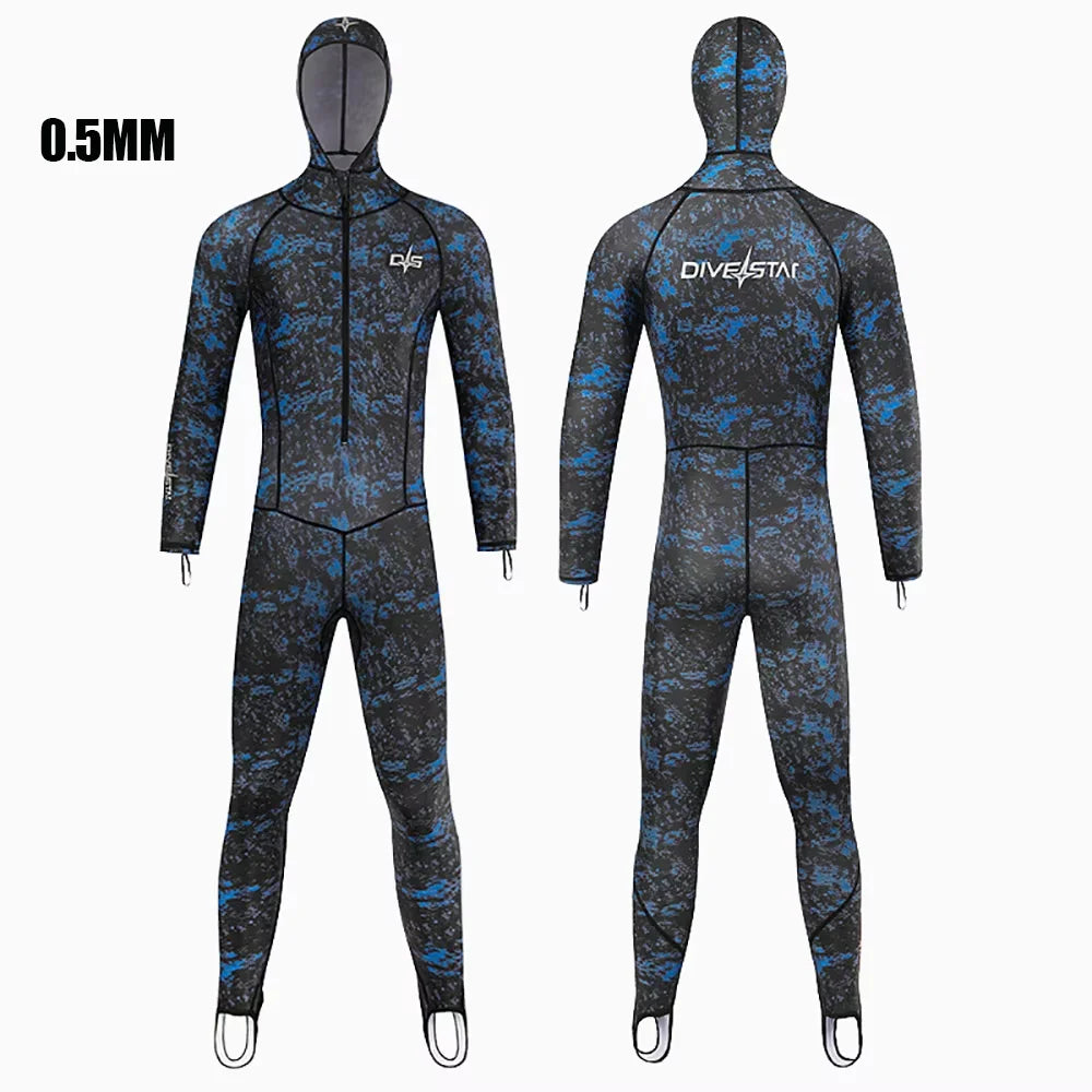 0.5MM Lycra Swimsuit Women Men Summer Suits Fishing Diving Surfing Snorkeling Kayaking Camouflage Adult Full Body