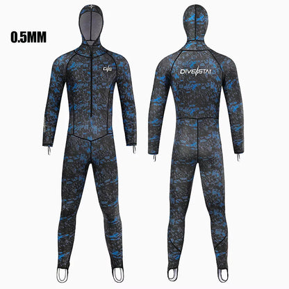 0.5MM Lycra Swimsuit Women Men Summer Suits Fishing Diving Surfing Snorkeling Kayaking Camouflage Adult Full Body