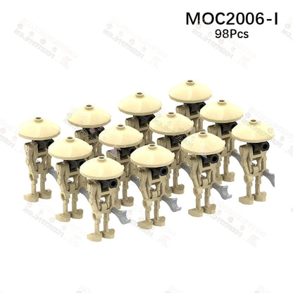 Sci-Fi Movie Series Droid Building Blocks Creative Mini Collector Turret Robot Annihilator Robot Model Bricks Toys For Kids Gift