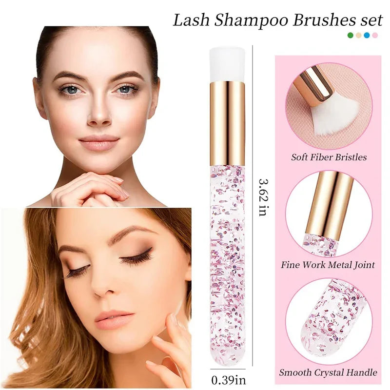 Wholesale 30/50pcs Eyelash Cleaning Brushes for Eyelash Extensions Glitter Lash Shampoo Brushes Nose Pore Cleansing Makeup Tools