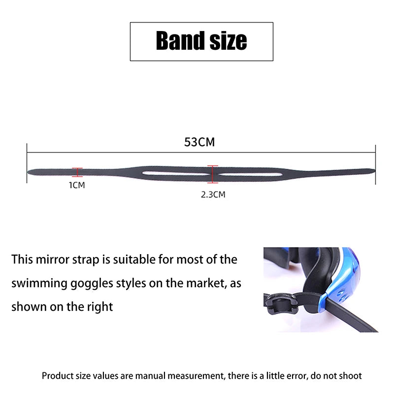 1 Set Universal Strap High Strap Goggles High Elastic Snorkeling Replacement Diving Goggles Silicone Strap Wear