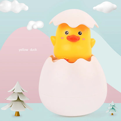 Bath Bathtub Toys for Toddlers 1 2 3 Years Old Duck Rotatable Waterwheel Bathroom Strong Suckers Water Scoop Fun Bath Toys Gifts