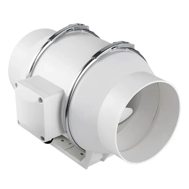3/4/5/6Inch Industrial Exhaust Fan 220V Grow Silent Pipe Duct Bathroom Extractor Ventilation Kitchen Toilet Wall Air Ventilator