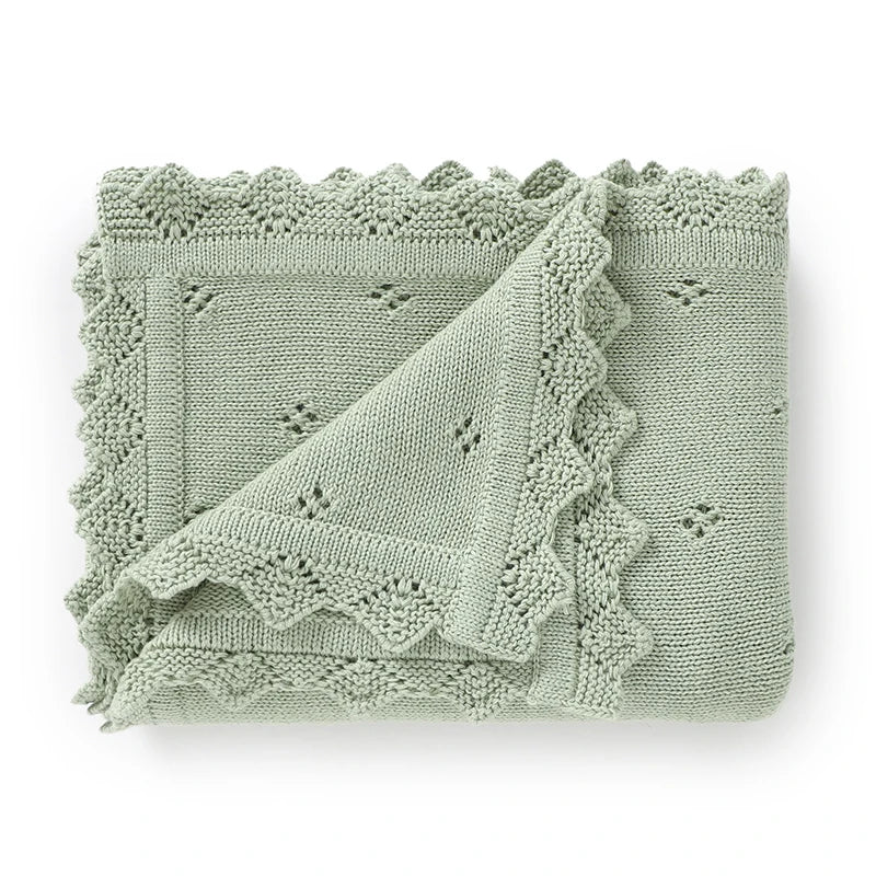 Baby Knitted Blankets Cotton 90*70cm Newborn Boy Girl Swaddle Wrap Best Comfort All Seasons Infant Unisex Stroller Bedding Cover