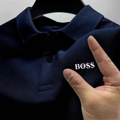 Men's Short Sleeve Polo Shirt, Quick Dry, Breathable, Casual, Stylish, Business, Sports, Summer, High, New, 2025