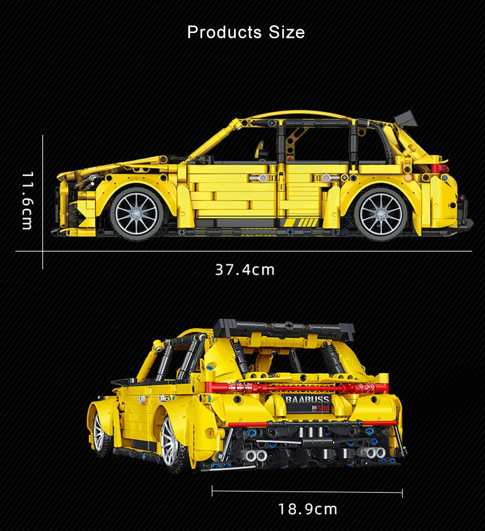 NEW Technical Speed Racing Car Model Building Blocks , MOC Assemble , Sports Car , Desktop Decor Collectible Gift for Car Lovers