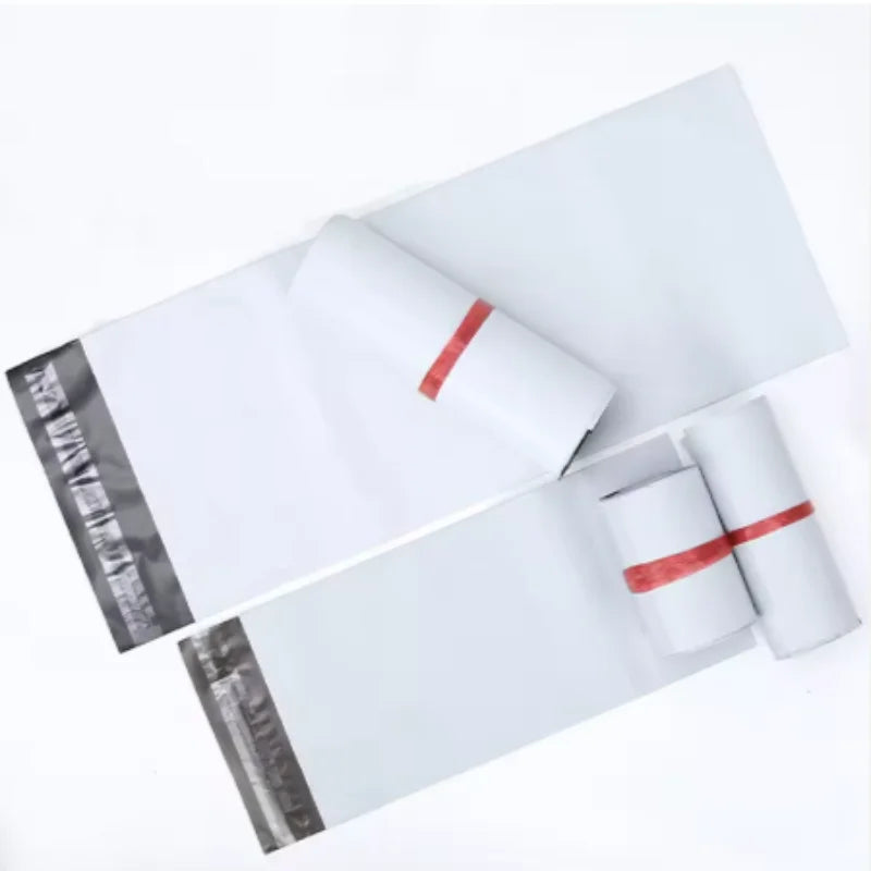 Bulk White Self-Seal Adhesive Courier Bags for Express Delivery - Plastic Packaging Pouches Envelope Storage Mail Envelope