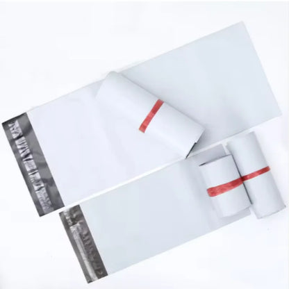 Bulk White Self-Seal Adhesive Courier Bags for Express Delivery - Plastic Packaging Pouches Envelope Storage Mail Envelope