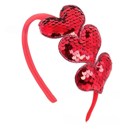 Colorful Heart-shaped Baby Headband Simple Fashionable Girl Hair Accessories