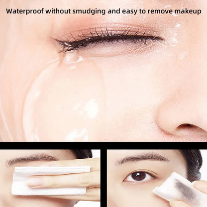 Silk Fiber Matte Mascara Makeup Ultra-Fine Brush Lengthens Eyelashes Waterproof Fast Dry Brown Black Curling Mascara Comestic