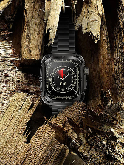 LIGE New 2.1" Ultra HD NFC Bluetooth Call Smart Watch Men Compass GPS Track 460mAH Battery Waterproof Watches For Android IOS