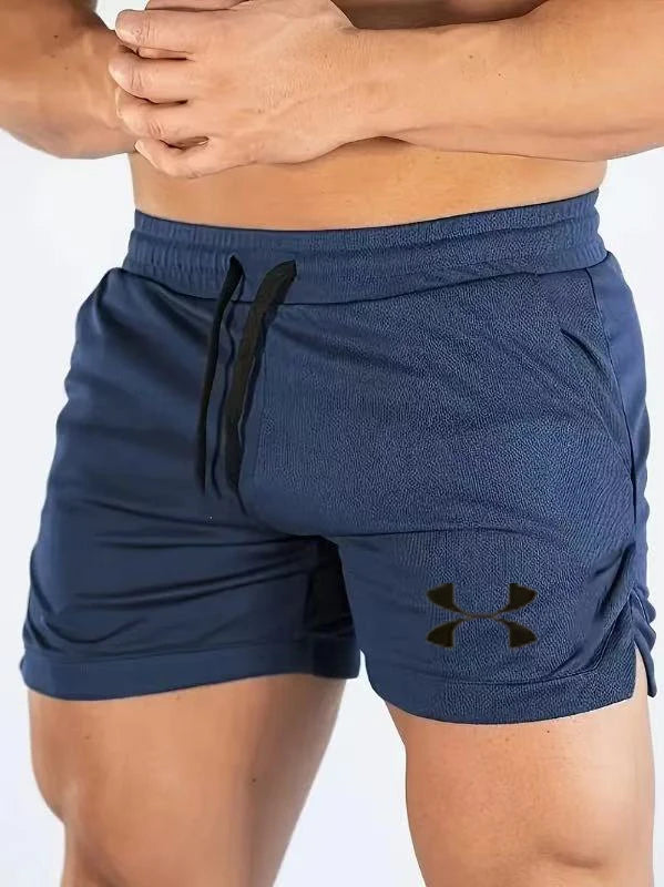 New Summer Branded Fitness Shorts Men's Daily Mesh Breathable Fitness Pants Running Shorts Men's Jogging Sportswear