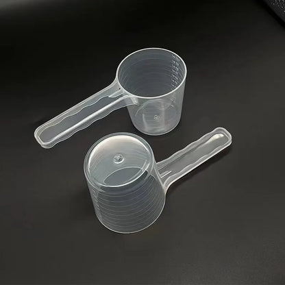 5Pcs 100ml Transparent Pet Measuring Spoons With Scale Dog Cat Feeding Shovel Tableware Pet Supplies Milk Powder Seasoning Scoop
