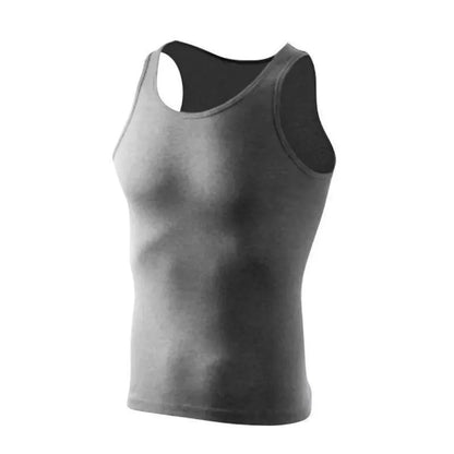 2026 NEW Four Seasons Men Pure Cotton Vest Youth Fit Sports Fitness Middle-aged Casual Sleeveless Top