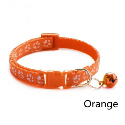 1/3/6/12/18Pcs Hot Pet Cat Bell Collar Dog Print Cat Collar Multi-Color Optional Necklace Ring Cat Rope Collar Pet Supplies
