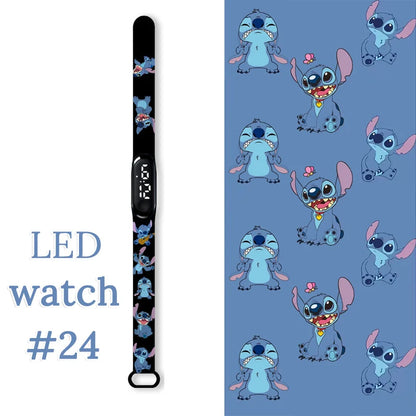Fashion Stitch Children Watches Girls Waterproof Sport Wristband Women Bracelet  Kids LED Watch Touch Digital Clock