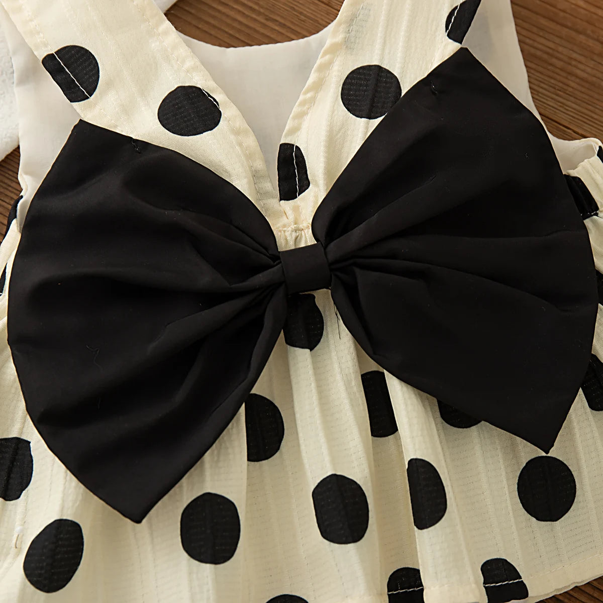 Toddler Girls 2 Piece Set Korean Style Polka Dot Bow Sleeveless Top & Shorts Newborn Baby Summer Cotton Casual Outfit for Play
