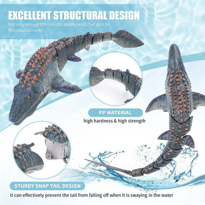 2.4G Remote Control Dinosaur Kid Mosasaurus Diving Toy Rc Boat Outdoor Toy Water For Swimming Pool Bathroom Bath Toys For Kids