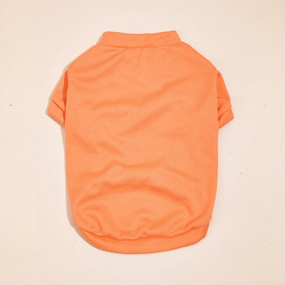 Breathable Dog T-shirt Solid Comfortable Thin Vest For Dogs Cute Summer Pet Clothes Dog Vest Tops Pet Supplies