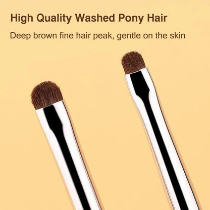 Soft Hairs Eye Makeup Brush Plastic Handle Small Tapered Brush for for Highlighting Eyeshadow/Sleeping Silkworms/Under Eyes
