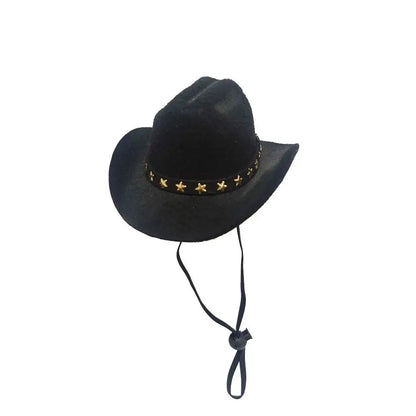 2024 Funny British Pet Dog Hat Star Cowboy Hat Adjustable Dog Costume Top Hat Headwear Pet Hat Dog Cap Pet Sun Hat Pet Supplies