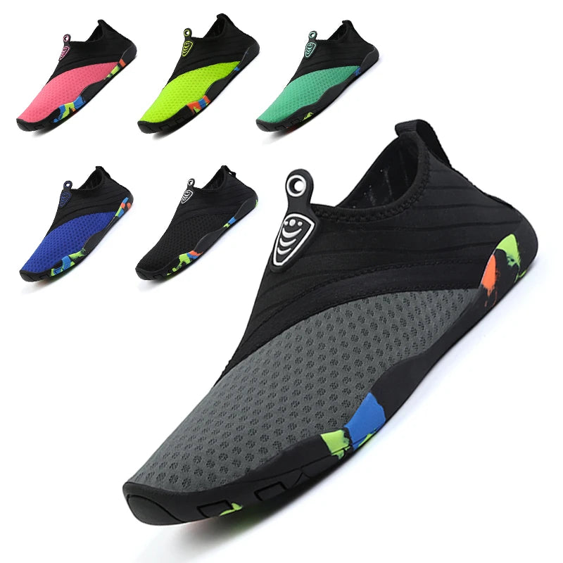 Men Women Aqua Shoes Sneakers Quick Dry Swimming Footwear Unisex Outdoor Breathable Upstream Beach Shoes 35-45#