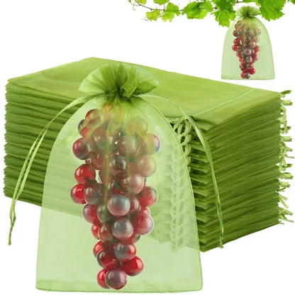 1/5/50/100Pcs Grapes Fruit Protection Bags Pest Control Anti-Bird Garden Netting Bags Mesh Agricultural Tree Garden Tool Bags