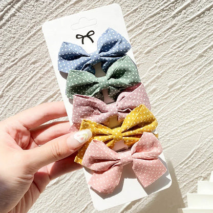 5/7pcs Baby Girl Hair Clips Set Cute Floral Bow Bunny Princess Hairpin for Toddler Girl Lovely Bang Side Clip Hair Accessories