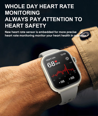 LIGE New 1000mAh Big Battery Smart Watch Full Touch Bluetooth Call Men's Watches 100+ Sports Mode Heart Rate Monitor Smartwatch