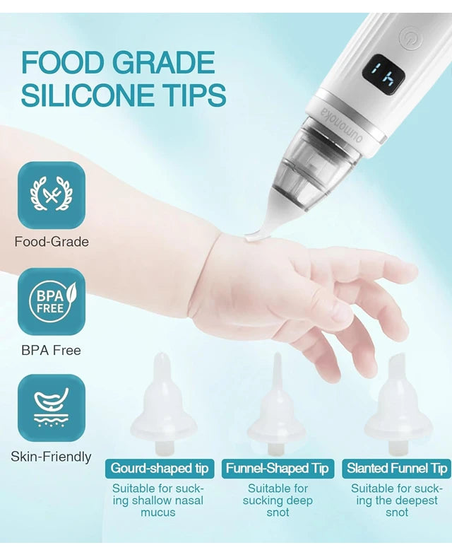 Smart Electric Baby Nasal Aspirator Absorber Equipment Silent Utensils Obstruction Rhinitis Cleaner New Born Items Care Tools