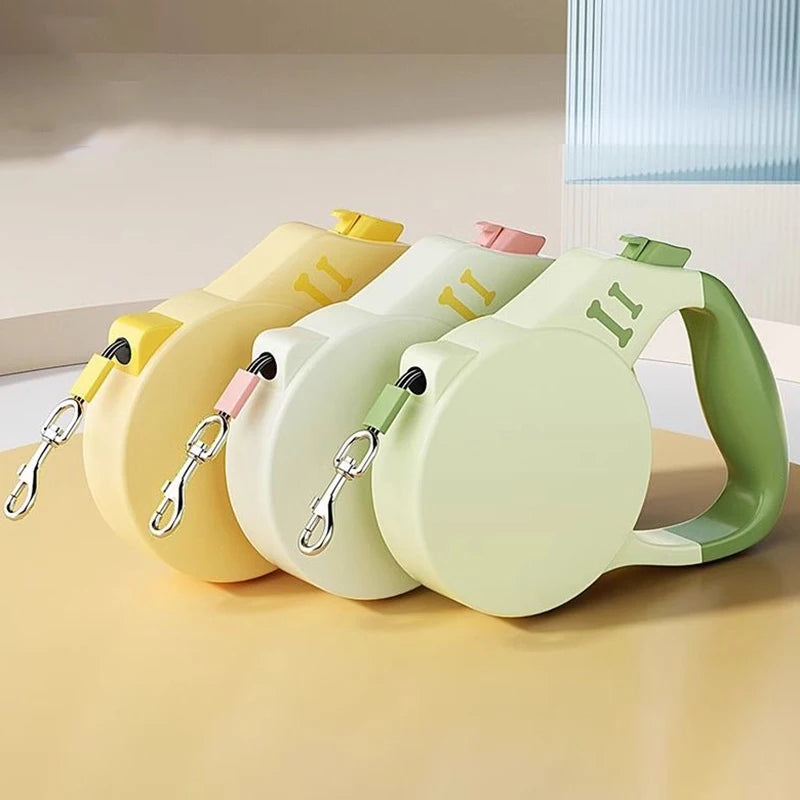3/5m Automatic Retractable Pet Nylon Lead Walking Traction Dog Leash Small Medium Dogs Cats Durable Strong Roulette Pet Supplies