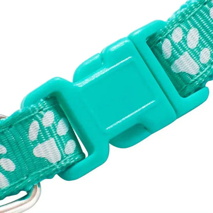 1/3/6/12/18Pcs Hot Pet Cat Bell Collar Dog Print Cat Collar Multi-Color Optional Necklace Ring Cat Rope Collar Pet Supplies