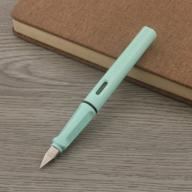 High Quality Brand Jinhao Fashion Fountain Pen Starry Plastic Finance Classic Macaron Pink EF Ink Pen Office School Supplies New