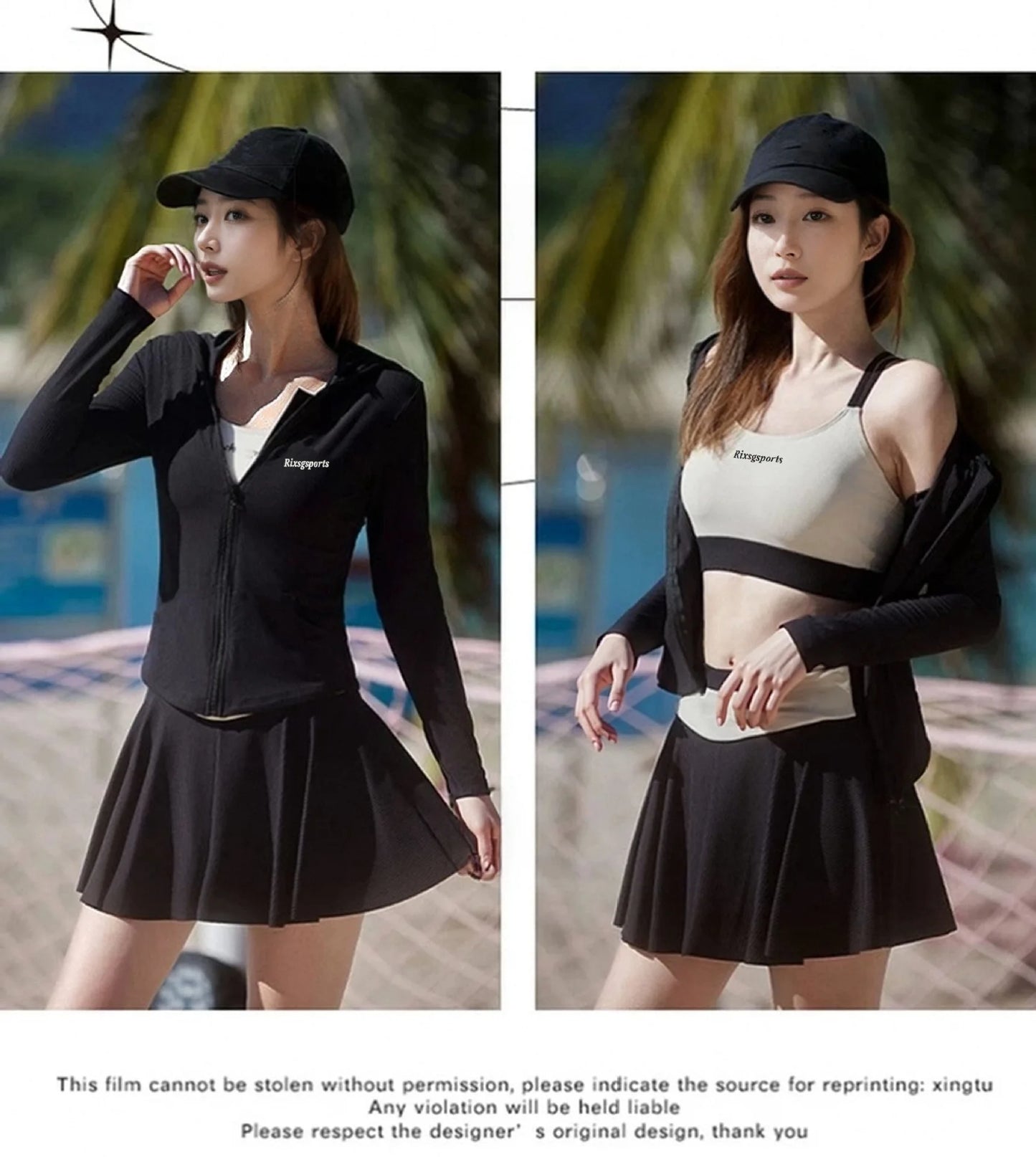 Women's Long Sleeve Long Pants Swimsuit Set 4pcs Tummy Control Slimming Athletic 2025 New Swimming Surf Dive Fall Swimsuit
