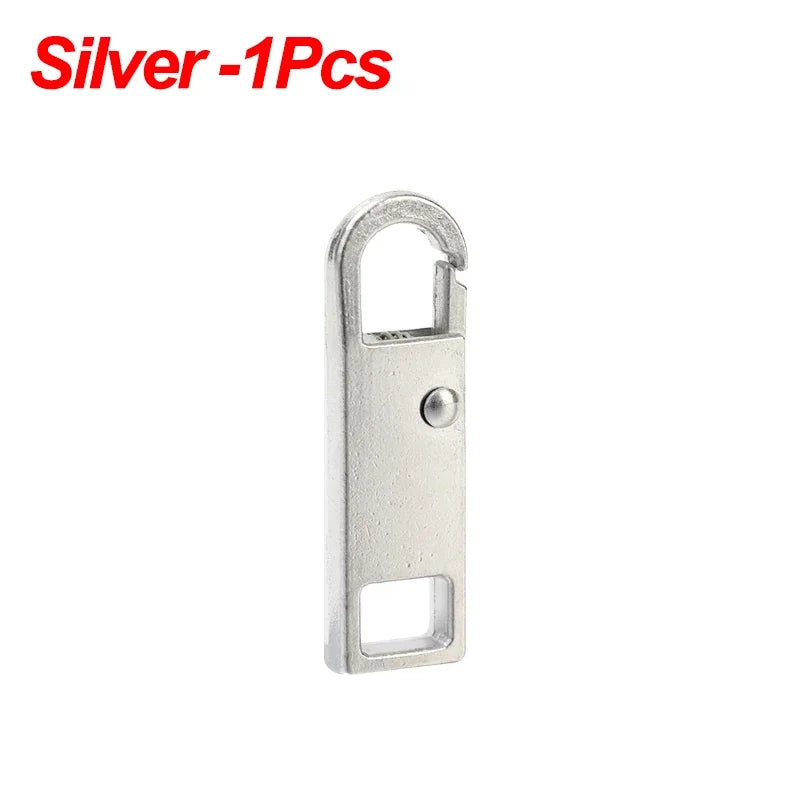 5/1Pcs Universal Metal Zipper Pull Tap Replacement Instant Repair Zipper Head Puller for Clothing Bags DIY Sewing Zipper Sliders