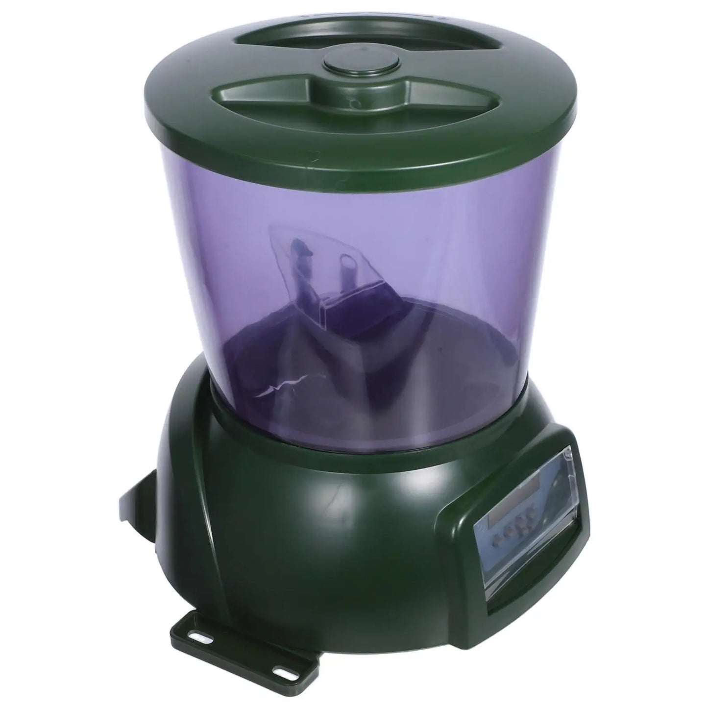 Automatic Fish Feeder Large Capacity Powered LCD Timer Pond Aquarium Outdoor Feeding Schedule Dry Food Pet Supplies