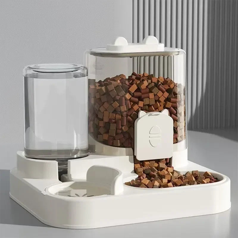 Ee2 In 1 Gravity Pet Feeder Water Dispenser Strike,Automatic Cat Dog Food Water Bowl Basin Dogs Pet Supplies