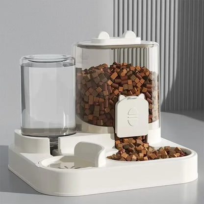 Ee2 In 1 Gravity Pet Feeder Water Dispenser Strike,Automatic Cat Dog Food Water Bowl Basin Dogs Pet Supplies