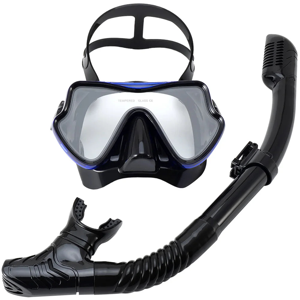 Professional Scuba Diving Masks Snorkeling Set Adult Silicone Skirt Anti-Fog Goggles Glasses Swimming Pool Equipment